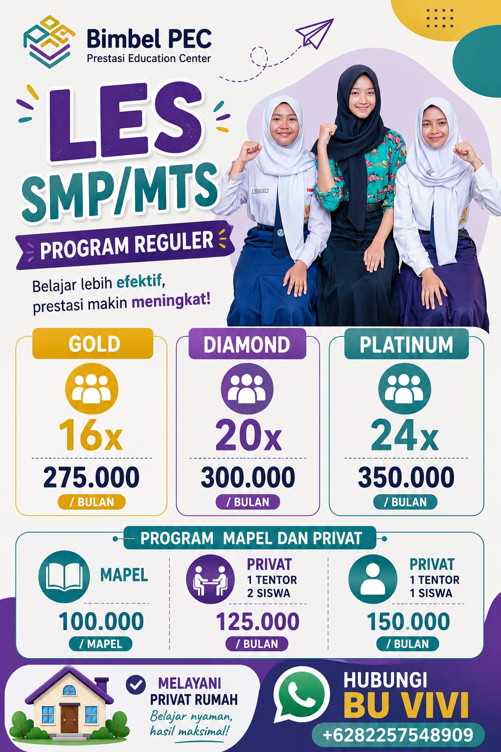 Pricelist Sekolah Menengah Pertama